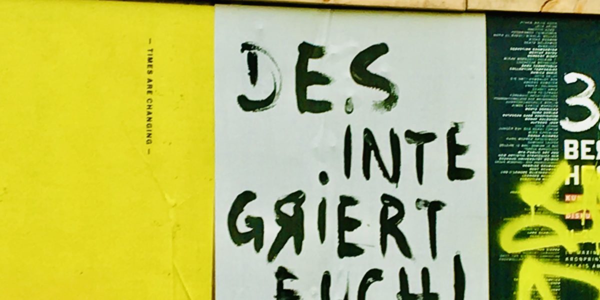 Poster im Mauerpark in Berlin